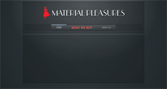 Desktop Screenshot of materialpleasures.com.au